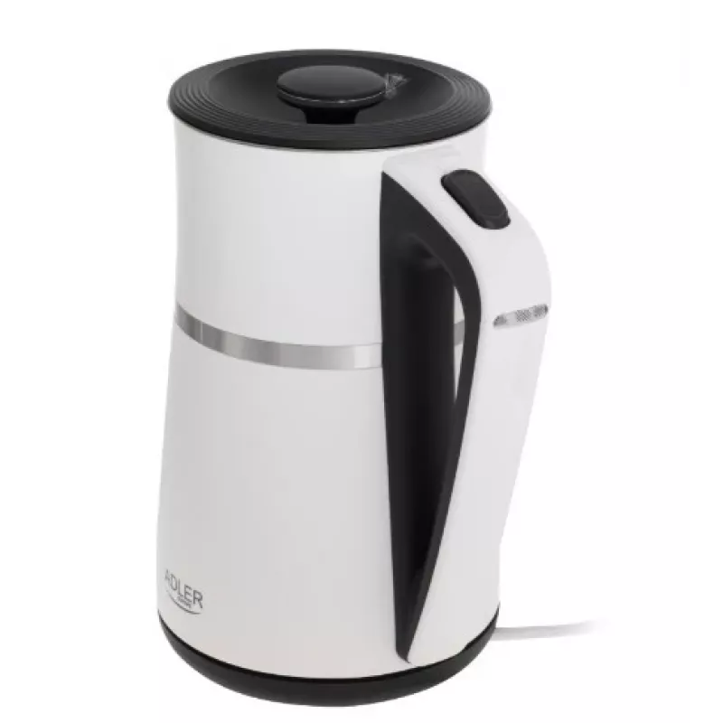 Wasserkocher Adler 1,7 l 1355 W weiß Doppelwand