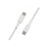 Kabel geflochten USB-C auf USB-C 1m Weiß