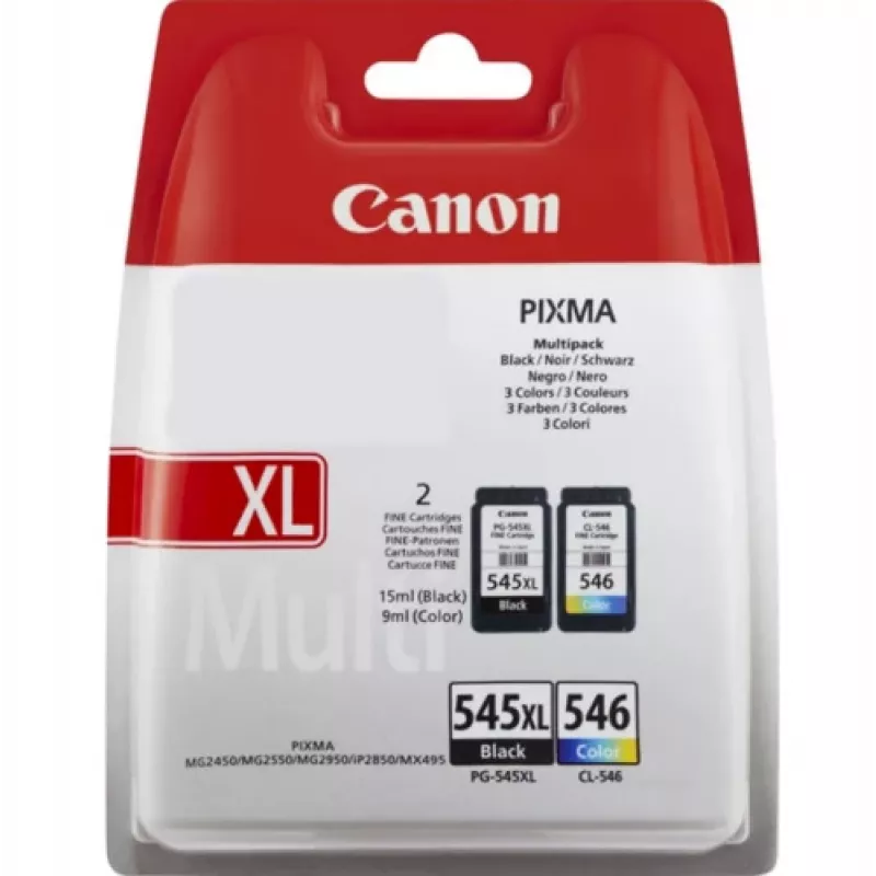 Patronen Canon PG-545XL/CL-546 Schwarz und Farbe