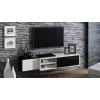 Cama TV-Schrank SIGMA1 180 weiß/schwarz glänzend
