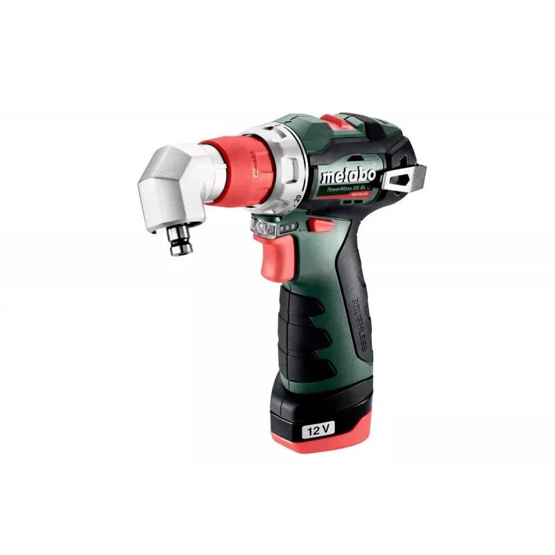 Pistolengriffbohrer Metabo PowerMaxx BS BL Q, 12V, 2Ah, 1500 U/min, 900g