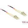 Netzwerkkabel Delock LC Duplex Multimode OM4 100m Schwarz