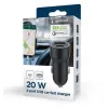 Gembird Kfz-Netzadapter - USB Typ-A & C PD - 20W