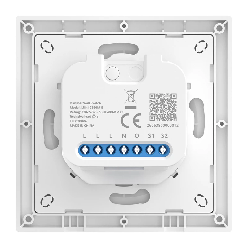 Intelligenter Wandschalter/Dimmer Sonoff MINI-ZBDIM-E ZigBee – kompakter Unterputz-Dimmer und Ein/Aus-Modul