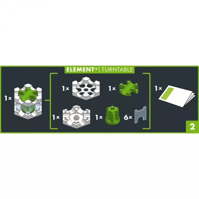 Ravensburger GraviTrax PRO Element Drehteller Murmelbahn-Spielzeug (22433)