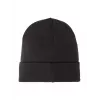 Buff schwere Merinowollmütze Loose Winter Cap - Schwarz