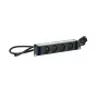 Logon POWER STRIP 10 inch – 4FACH – ALUMINIUM-AUSFÜHRUNG – 2M KABEL