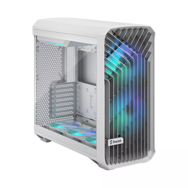PC-Gehäuse Fractal Design Torrent White – unterstützt ATX, EATX, microATX, ITX; 2x180 mm Frontlüfter; 2,5-Zoll/3,5-Zoll-Einschübe
