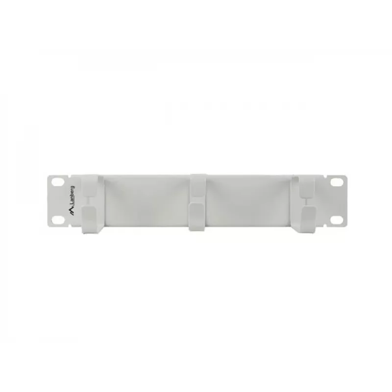 Kabelorganizer 10 Zoll mit 3 Metallhaltern TYP B grau