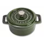 Staub 40509-804 Mini Cocotte 10 cm, Basilikumgrün, Gusseisen