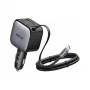 Autoladegerät UGREEN Nexode EC603 90W 3-in-1 mit 1x USB-C, 1x USB-A und 70 cm einziehbarem USB-C-Kabel, QC 3.0 PD 3.0