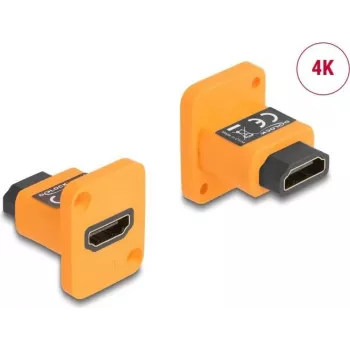 DeLOCK D-Type Modul HDMI-A Buchse auf Buchse 4K orange