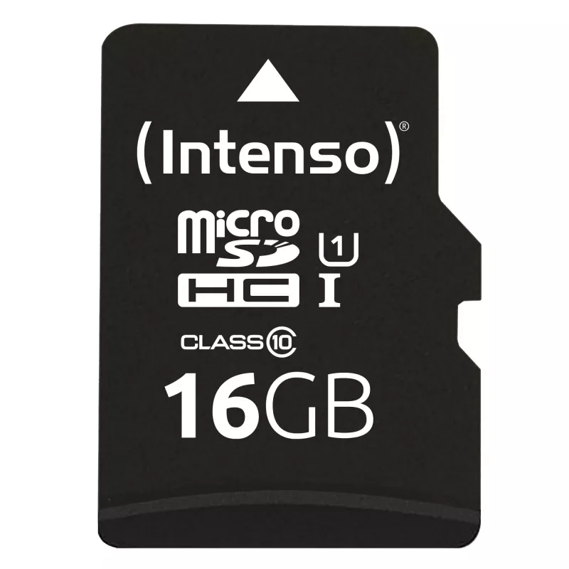 Flash Memory Intenso 16GB microSDHC UHS-I Class 10