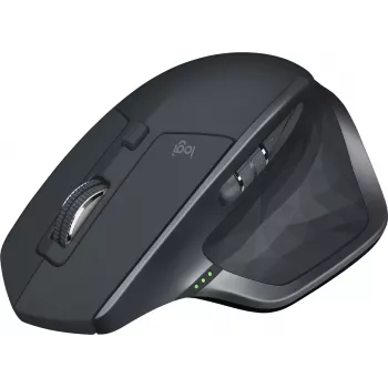 Kabellose Maus Logitech MX Master 2S Bluetooth Edition Schwarz — ergonomisch, Bluetooth- und USB-Empfängerkonnektivität, wiederaufladbarer Akku