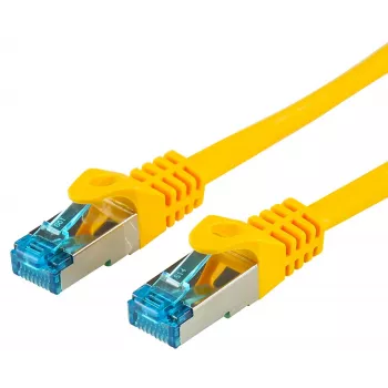 Wentronic Goobay CAT 5e Patchkabel, SF/UTP, Gelb, 0,25 m - CCA Kupfer-Mix (95205)