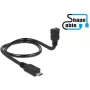 USB-Kabel DeLOCK 83925 USB 2.0 0,5 m Micro-USB B USB C Schwarz