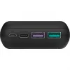 Schnelllade-Powerbank 20.000 mAh (schwarz, PD, Quick Charge 3.0, Super Charge)