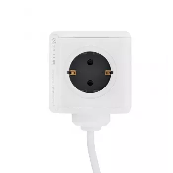 Mehrfachsteckdose Tellur Power Cube Extended 4 Steckdosen 2 USB-Anschlüsse