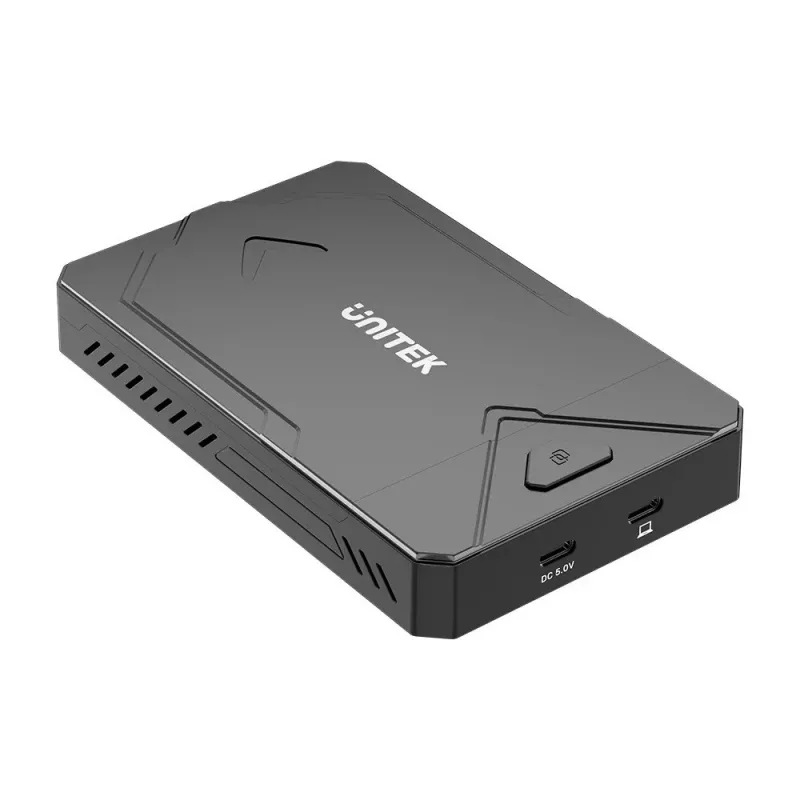 Externes Speichergehäuse Unitek S1229CBK01 für M.2 NVMe und SATA SSD, Schwarz