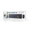 Gembird KBS-WCH-04 Drahtloses Desktop-Set (Tastatur + Maus), schwarz, US-Layout