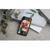 Handyhülle iKins für iPhone XR — Kirschblütenmuster, schwarz