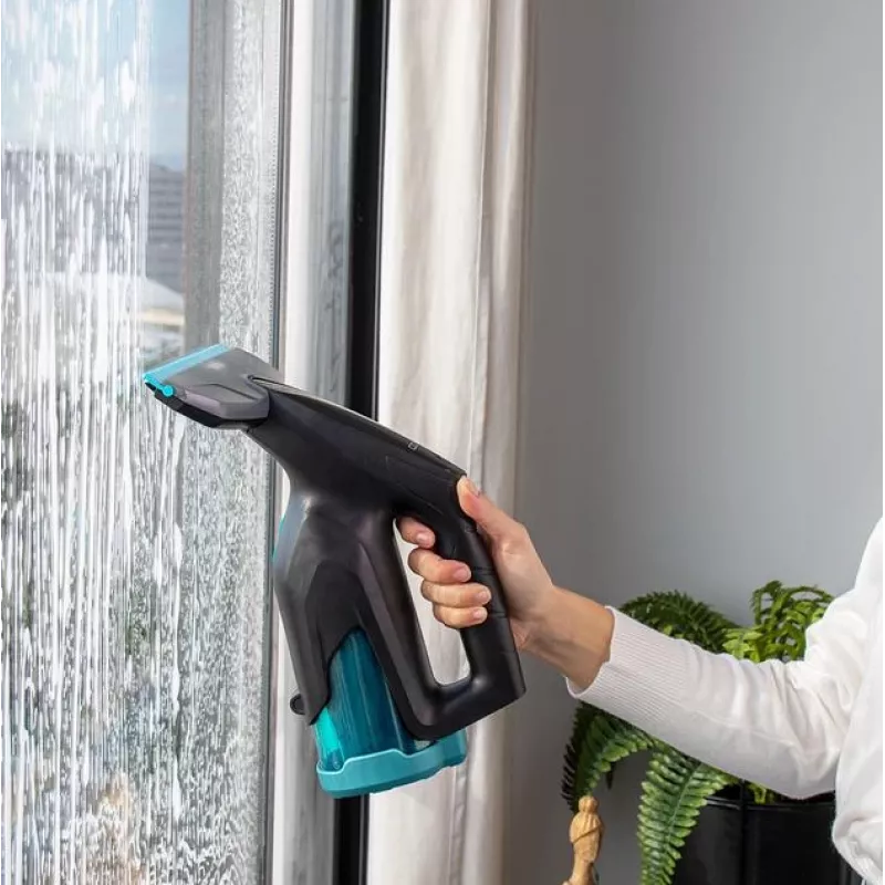 Cecotec Fenstersauger | Conga Popstar Glass Titanium | Akkubetrieben | Schwarz