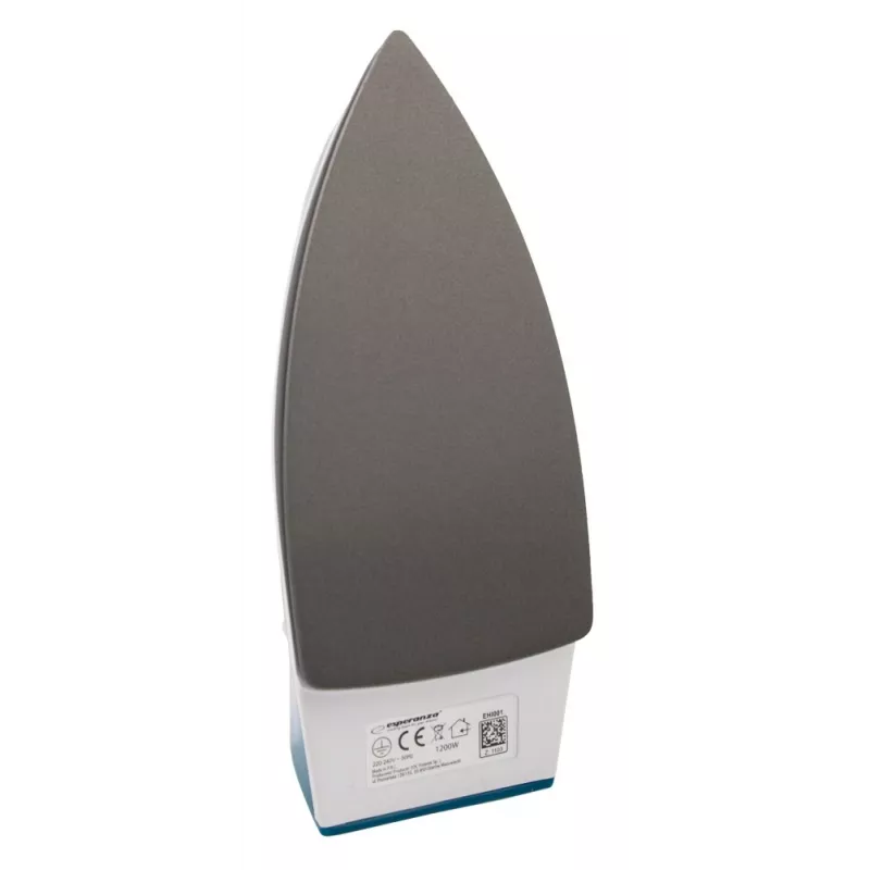 Trockenbügeleisen Esperanza TRAVEL IRON SMOOTHER — 1200 W, Antihaftsohle, 1.4 m Kabel, Temperaturanzeige, Reisedesign