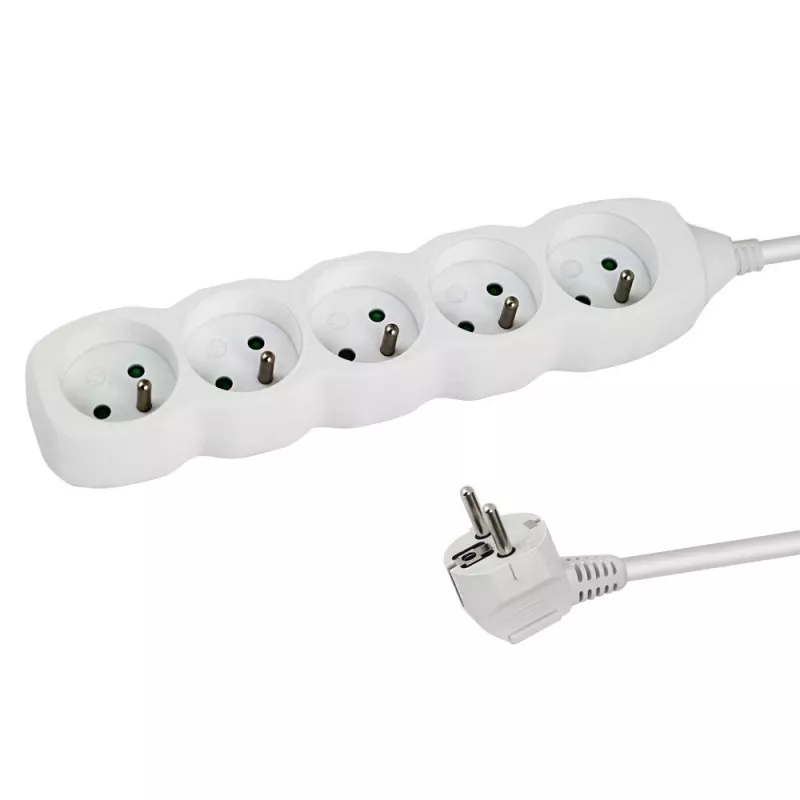 Steckdosenleiste ESPERANZA ELK207W — 1,5 m Kabel, 5 Steckdosen Typ E, Innenbereich, 220–250 V