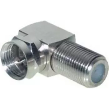 F-Winkeladapter ShiverPeaks 85210 – F-Stecker auf F-Buchse rechtwinkliger Koaxialkabel-Adapter
