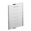 Langlebiges Info-Schild Acryl Aluminium Silber 4806-23