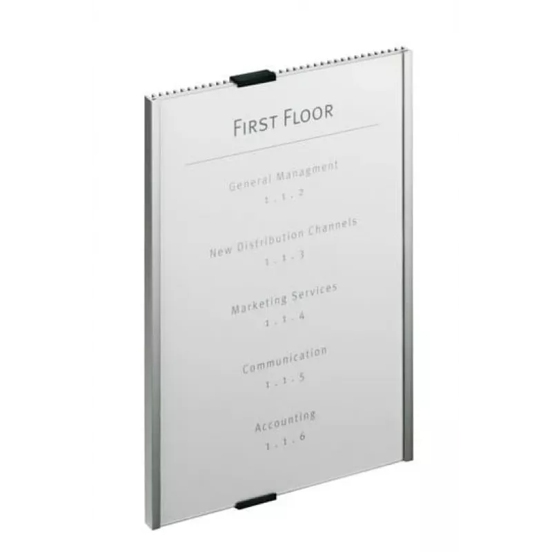 Langlebiges Info-Schild Acryl Aluminium Silber 4806-23