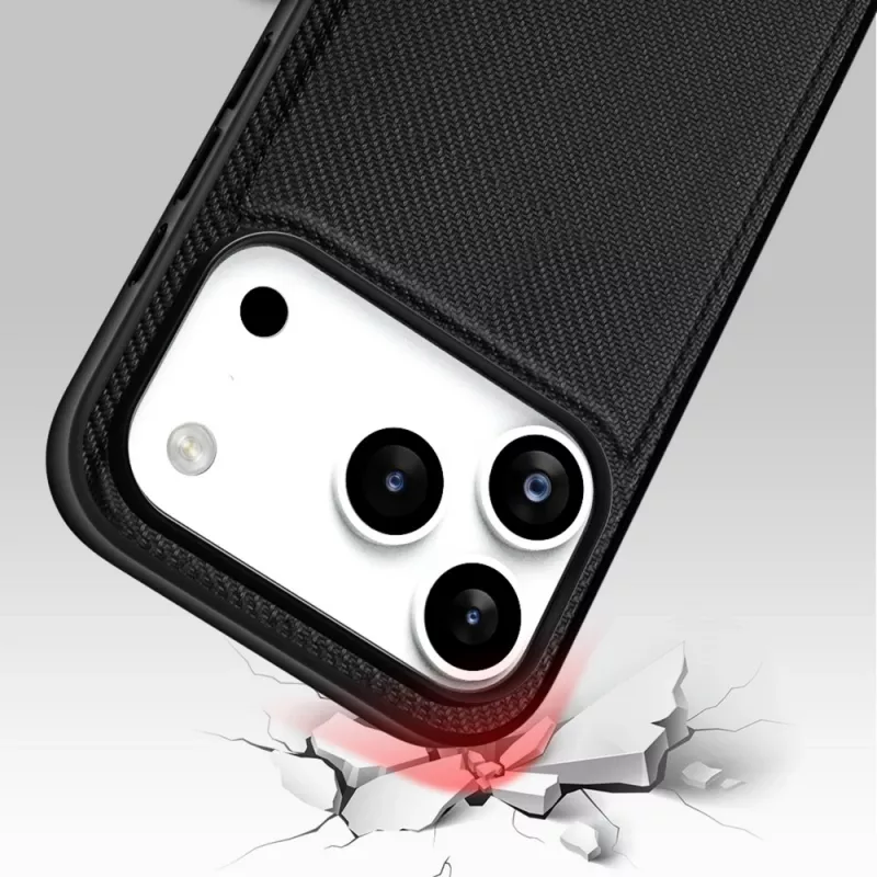 Nevox StyleShell NYLO 2528 Hülle für iPhone 17 Pro, Schwarz