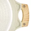 Flacher Topf D28cm 4,1L/beige