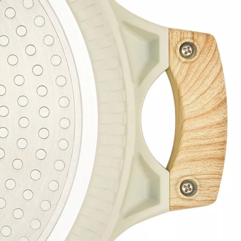 Flacher Topf D28cm 4,1L/beige