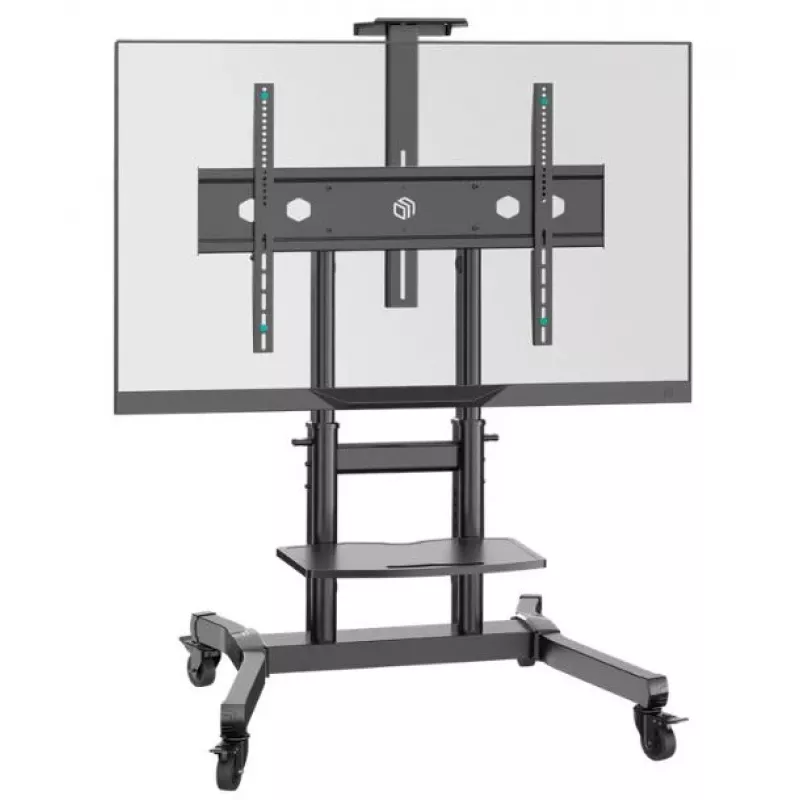ONKRON TS1891-B Mobiler neigbarer Ständer für Fernseher 50‘-90’, max. 100 kg, schwarz