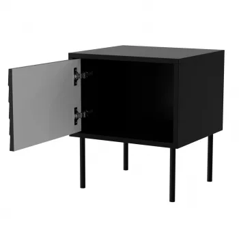 Cama Nachtschrank, 2 Stk. CORTINA 45x40x51 schwarz