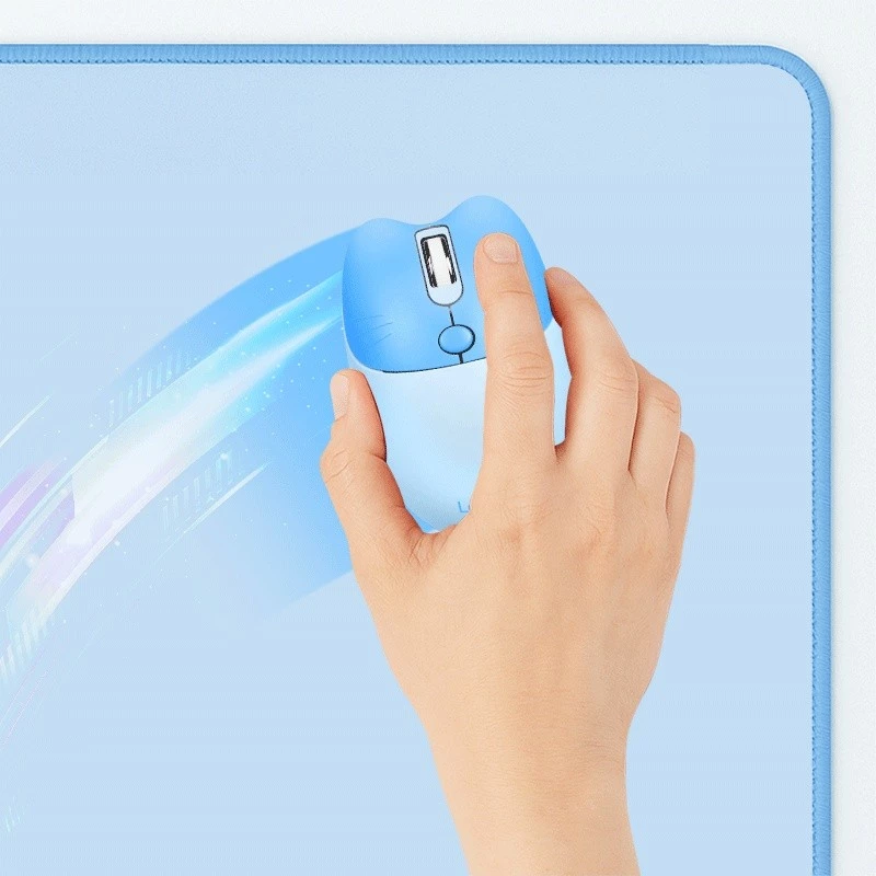 XXL-Schreibtischunterlage für Maus und Tastatur, blau