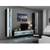 TV-Ständer cama meble VIGO NEW 30/180/40, 1800×400×300 mm, schwarze Oberplatte, Spanplattenrahmen