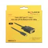 Videokabel-Adapter DeLOCK 85263 USB Type-C auf VGA 3m Schwarz