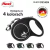 Flexi Schwarz Design L 5 m Hundeleine mit Rollmechanismus