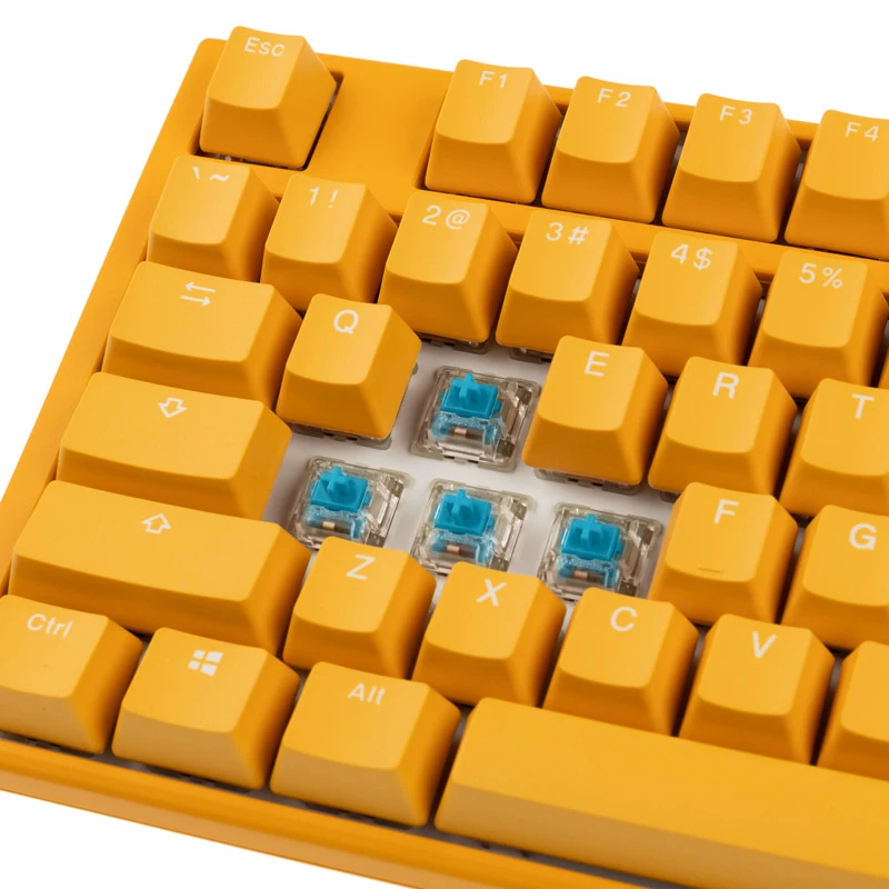 Ducky One 3 Gelbe Gaming-Tastatur, RGB-LED - MX-Blau (US)