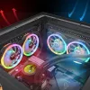 Thermaltake SWAFAN 14 RGB Lüfter, 14 cm, schwarz, 500–2000 RPM