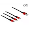 Delock 3-in-1-Ladekabel - 30 cm