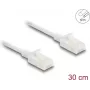 Netzwerkkabel DeLOCK RJ45 Cat.6A Stecker auf Stecker 0,3 m weiß
