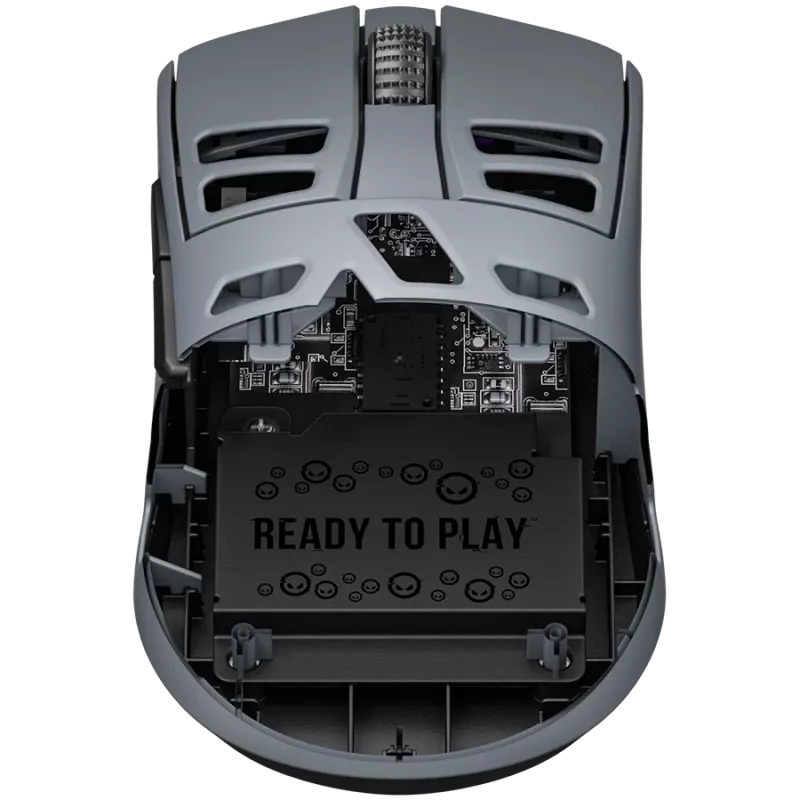 LORGAR MSE90W, Magnesium Alloy Wireless Gaming Maus Elite, Dark Grau
