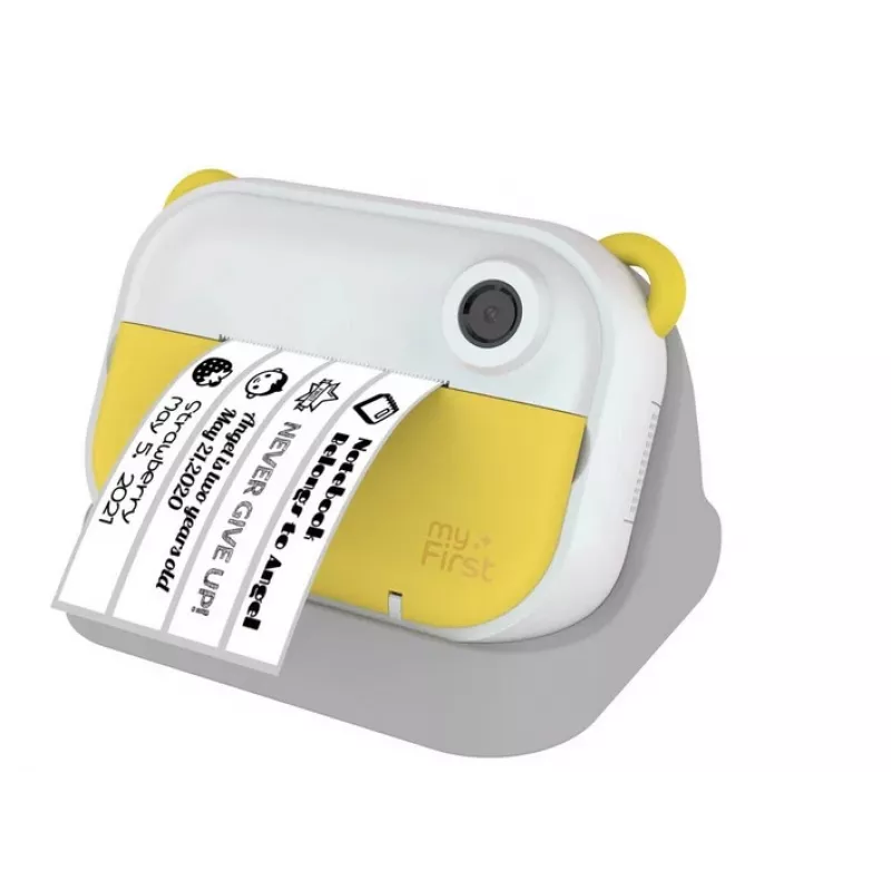 Digitale Kinderkamera Xrec myFirst Insta Wi, Modell FC2402SA-YW01, für Kinder ab 3 Jahren, 232 g, grau/weiß/gelb