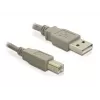USB-Kabel DeLOCK 82215 1,8 m USB A USB B Grau