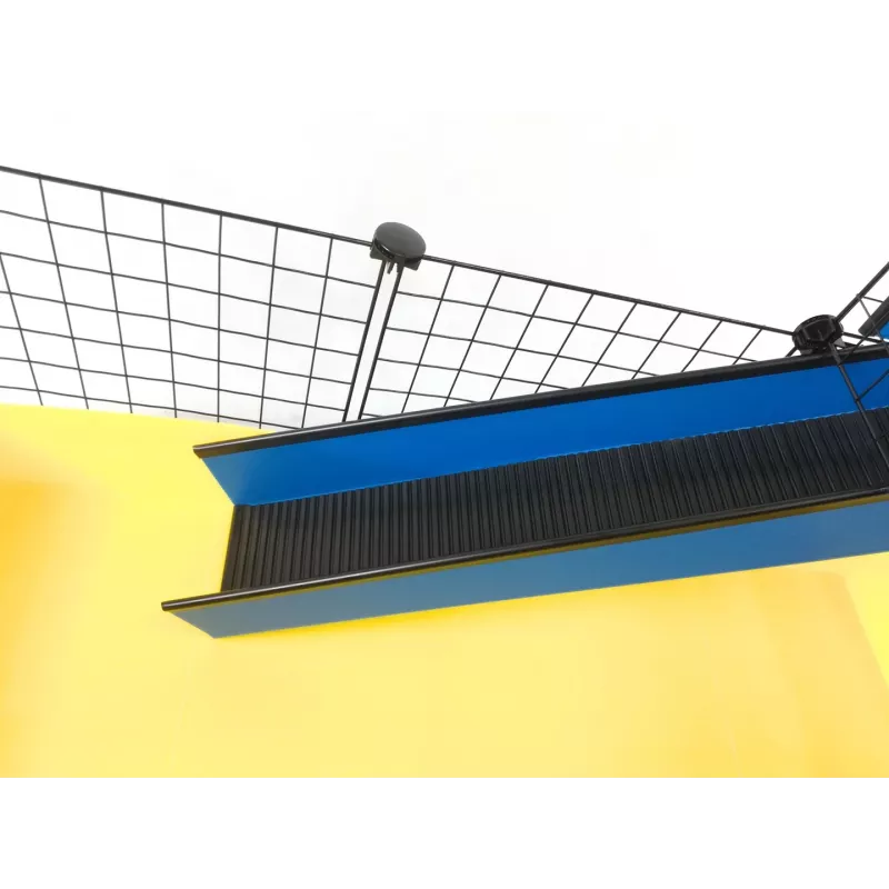 C&C modularer Käfig einstöckig 4x2 + Loft 2x1 + schwarze Rampe
