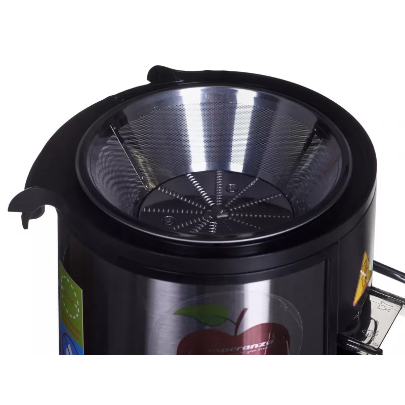 Entsafter ESPERANZA EKJ002 — 500 W, 0,45 L Saftbehälter, 1,5 L Tresterbehälter, Edelstahl/Schwarz