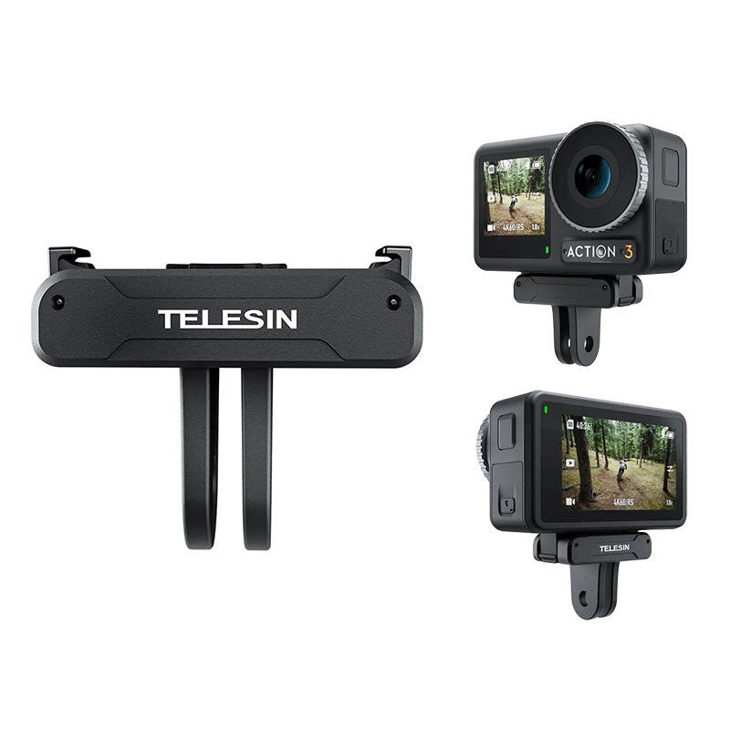 Magnetischer Zwei-Klauen-Adapter Telesin OA-TPM-T04 für DJI Action 4/3 Kamera